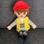 Playmobil pluche knuffel wegenbouwer wegwerker playmobiel, Ophalen of Verzenden, Zo goed als nieuw, Overige typen