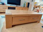 Salontafel van massief eikenhout, Huis en Inrichting, Ophalen, 100 tot 150 cm, Eikenhout, 50 tot 100 cm