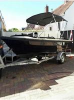 Complete Admiral 420 sloep met 15 pk motor en trailer, Watersport en Boten, Ophalen, 10 tot 30 pk, Gebruikt, 3 tot 6 meter