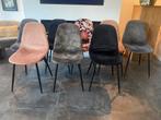 Acht stoelen model Napoli, verschillende kleuren., Huis en Inrichting, Stoelen, Ophalen, Gebruikt, Vijf, Zes of meer stoelen