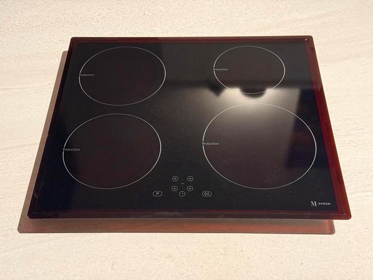 M-System Inductiekookplaat, Witgoed en Apparatuur, Kookplaten, Gebruikt, Inbouw, Inductie, 4 kookzones, Ophalen of Verzenden