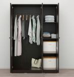 Zwarte IKEA kledingkast – zo goed als nieuw, Huis en Inrichting, Ophalen, 100 tot 150 cm, Met hangruimte, Zo goed als nieuw