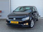 VOLKASWAGEN POLO 1.2 TSI 2014 APK ZWART HIGHLINE AIRCO PDC, Auto's, Stof, Euro 6, 4 cilinders, Zwart