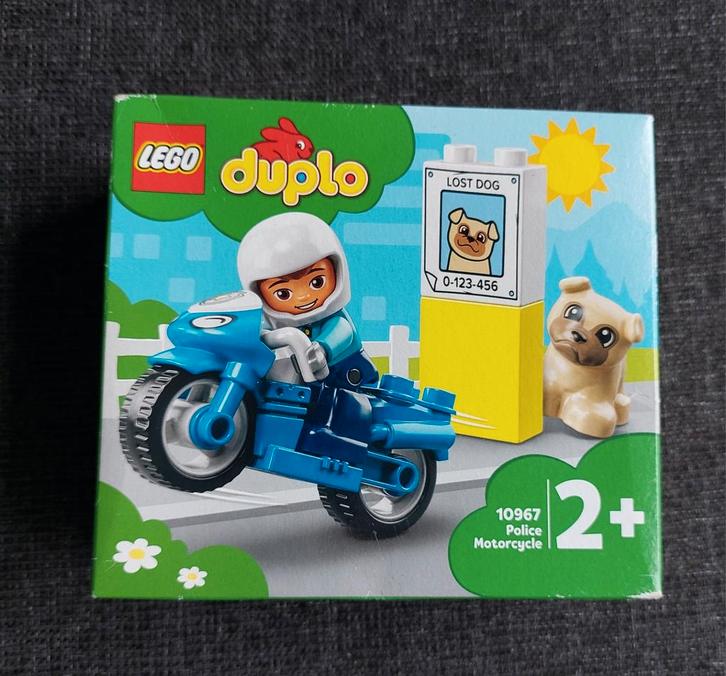 Splinter nieuwe Duplo set 10967 politiemotor met hondje,dich, Kinderen en Baby's, Speelgoed | Duplo en Lego, Nieuw, Duplo, Complete set