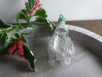 Vintage kerstbal kerstman glas 301 beschikbaar voor biedingen