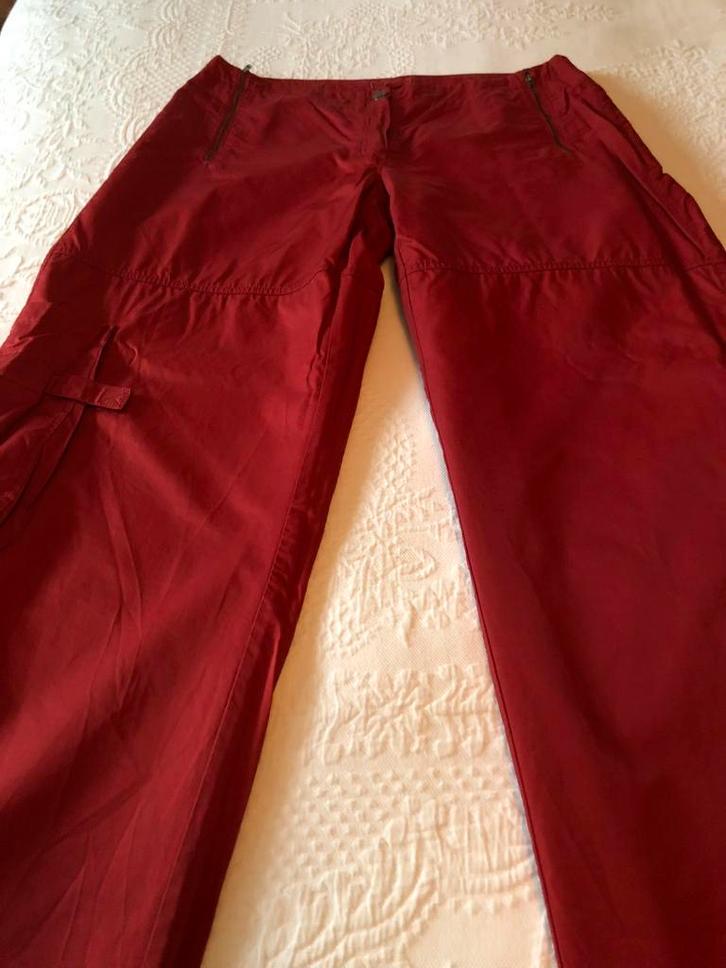 Broek van Express, Kleding | Dames, Broeken en Pantalons, Zo goed als nieuw, Maat 42/44 (L), Rood, Lang, Ophalen of Verzenden