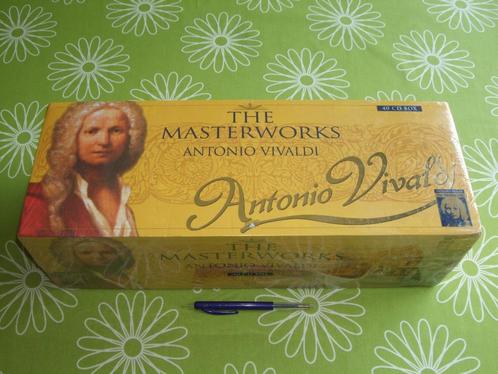 Nieuw in seal: Vivaldi 40 cd box - the masterworks, Cd's en Dvd's, Cd's | Klassiek, Nieuw in verpakking, Overige typen, Barok