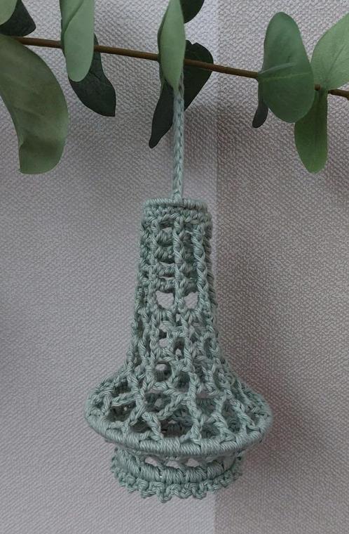 nieuw- gehaakte mini kroonluchter ( eucalyptus), Huis en Inrichting, Woonaccessoires | Overige, Nieuw, Ophalen of Verzenden