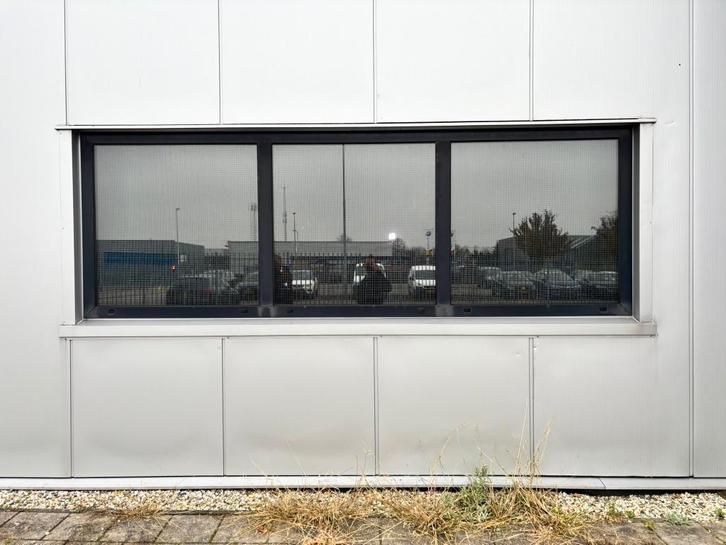 10 stuks aluminium kozijnen antraciet (3-delig), Doe-het-zelf en Verbouw, Kozijnen en Schuifpuien, Gebruikt, Raamkozijn, Aluminium