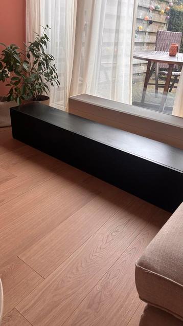 Zwart TV Meubel - Wandmontage mogelijk