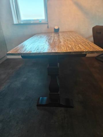 Eiken kloosterpoot eettafel - Robuust & Stijlvol 98B/20L beschikbaar voor biedingen