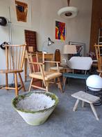 Vintage planter Willy Guhl stijl midcentury bloembak, Ophalen, Overige materialen, Gebruikt, 40 cm of meer