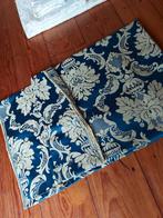 Blauw Damast Tafelkleed met Bloemmotief, 100 tot 150 cm, Blauw, Klassiek, Zo goed als nieuw