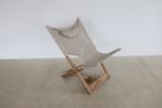 vintage folding chair | fauteuil | Hyllinge | Denemarken, Riet of Rotan, Gebruikt, Ophalen of Verzenden