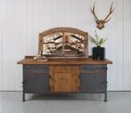 Werkbank, Dressoir, Industrieel, Oude werkbank, Vintage, Antiek en Kunst, Curiosa en Brocante, Ophalen of Verzenden