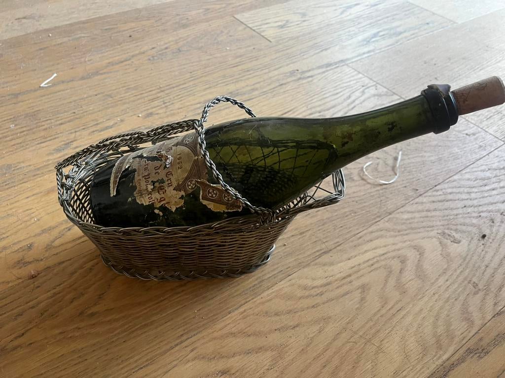 Gevlochten wijnmandje, Ophalen of Verzenden, Zo goed als nieuw, Frankrijk, Overige typen