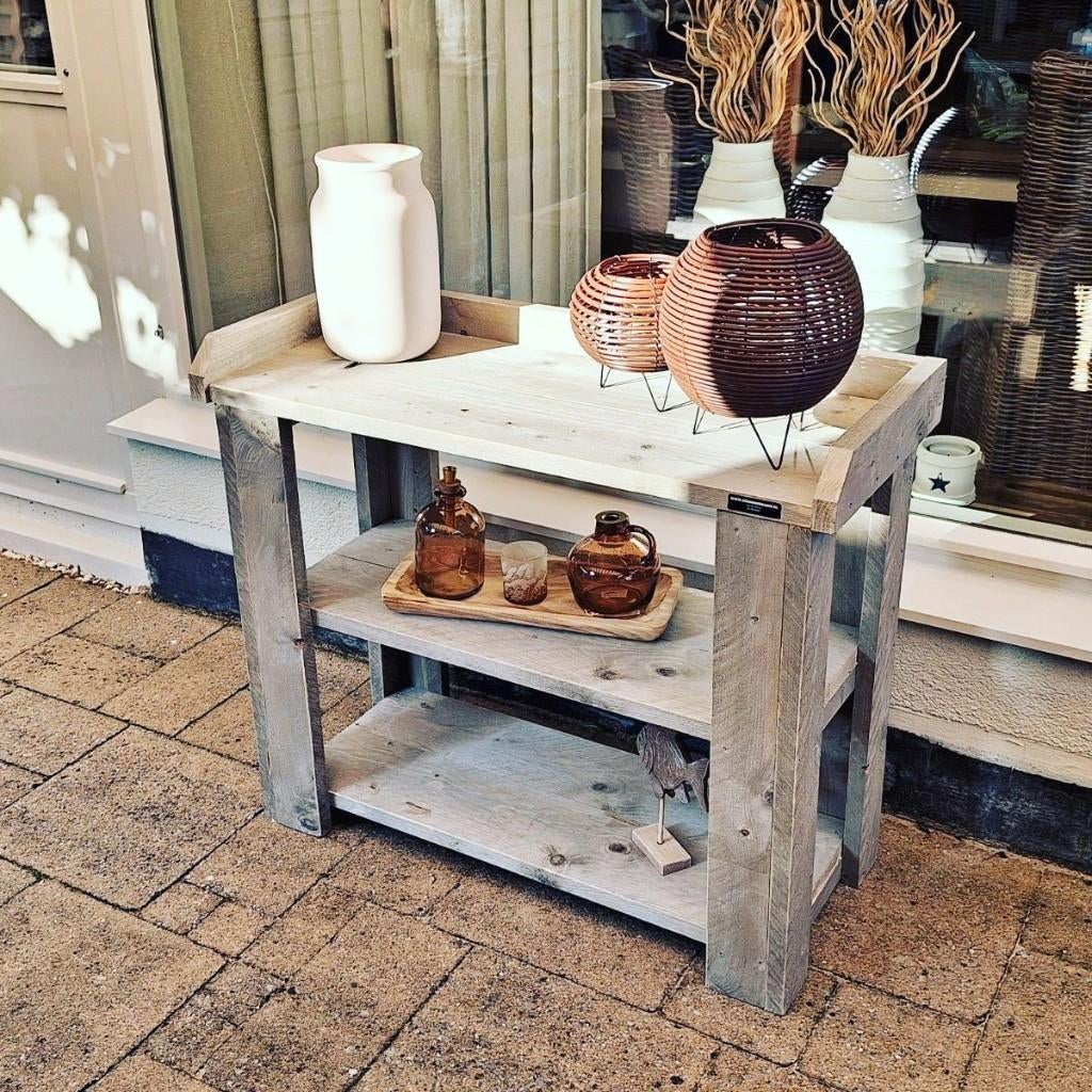 Oppottafels en sidetables van steigerhout, Tuin en Terras, Verzenden, Nieuw