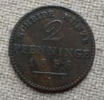 Scheiden Munze 2 pfennige Pruisen 180 Einer Thaler, Ophalen of Verzenden