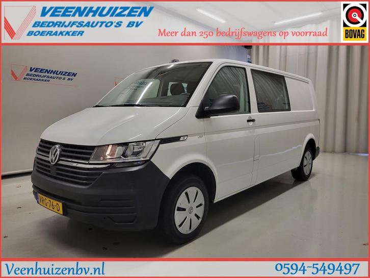 Volkswagen Transporter 2.0TDI L2/H1 Dubbele Cabine Euro 6!, Auto's, Bestelauto's, Bedrijf, Te koop, Airbags, Airconditioning, Boordcomputer