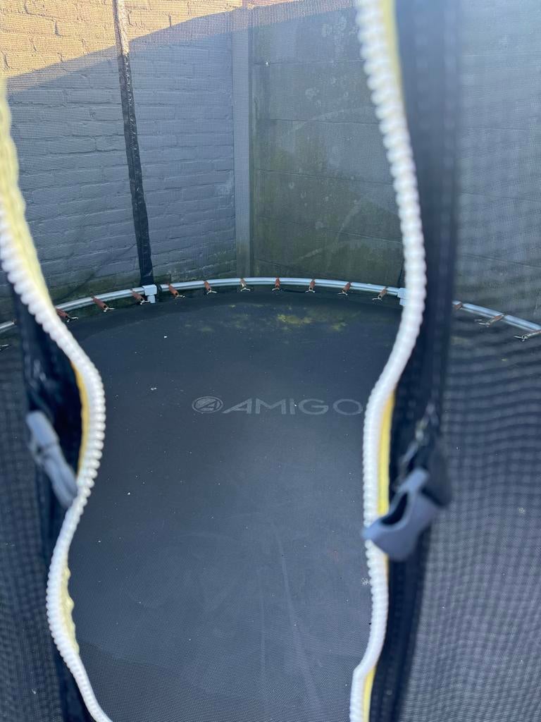 Amigo trampoline - zwart, Ophalen of Verzenden, Gebruikt