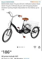 Nieuwe BAOCHADA Driewieler 20 inch - Zelf te monteren, Ophalen of Verzenden, Nieuw, Verstelbare zitting