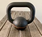 Kettlebell gietijzer met rubberen basis 4kg, Sport en Fitness, Fitnessmaterialen, Ophalen, Zo goed als nieuw, Kettlebell