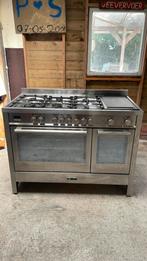 Prachtig gasfornuis 6 pits met grote grillplaat en 2 ovens, Witgoed en Apparatuur, Fornuizen, Gebruikt, 60 cm of meer, Grill, Ophalen of Verzenden