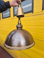 Antieke lamp met katrol - Industrieel design, Ophalen of Verzenden, Gebruikt, Metaal