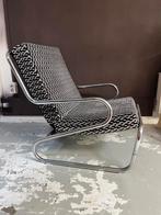 Fauteuil buizenframe 1970s, Ophalen of Verzenden, Gebruikt