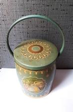 koekjes bak groen blik met handvat, Verzamelen, Blikken, Ophalen of Verzenden, Gebruikt, Overige