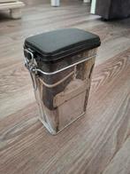 Koffieblik, Ophalen of Verzenden, Zo goed als nieuw, Aluminium, Pot, Bus of Blik
