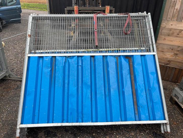 Bouwhek compleet met blokken en klemmen, Tuin en Terras, Tuinhekken en Hekwerk, Ophalen
