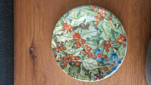 Gien le houx ontbijtbord kerst kerstservies, Huis en Inrichting, Keuken | Servies, Nieuw, Bord(en), Overige stijlen, Aardewerk