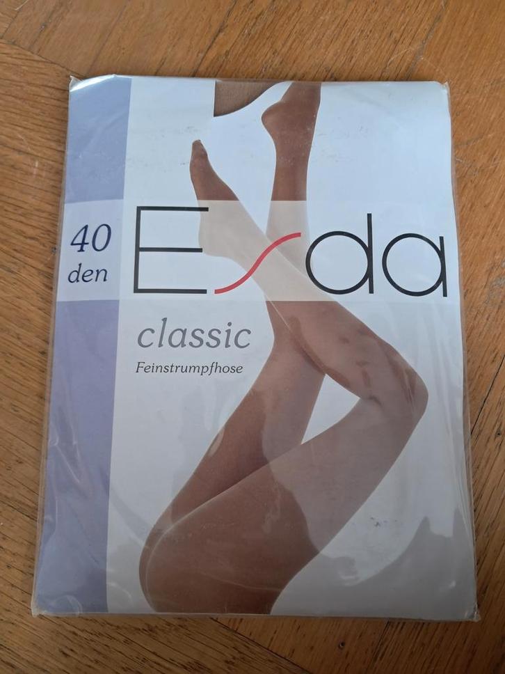 Esda classic panty 40d maat 6= 50-52 versterkt broekje, Kleding | Dames, Leggings, Maillots en Panty's, Nieuw, Panty, Zwart, Ophalen of Verzenden
