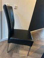 Mooie echte leren zwarte stoelen, Huis en Inrichting, Stoelen, Ophalen, Zo goed als nieuw, Zwart, Leer