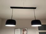 Moderne Hanglamp met Twee Lampenkappen, Ophalen, Zo goed als nieuw, Metaal, Minder dan 50 cm