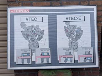 Poster in alu lijst Honda Vtec beschikbaar voor biedingen