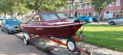 Skibsplast 15 HT, Watersport en Boten, Speedboten, Zo goed als nieuw, 6 meter of meer, Benzine, Polyester, Binnenboordmotor, Ophalen