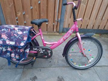 Loekie kinderfiets meisjesfiets 20 inch 30 cm terugtraprem  beschikbaar voor biedingen
