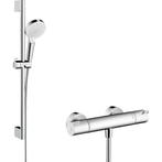 Hansgrohe douche set met thermostaat, Doe-het-zelf en Verbouw, Sanitair, Douche, Ophalen of Verzenden, Zo goed als nieuw, Chroom