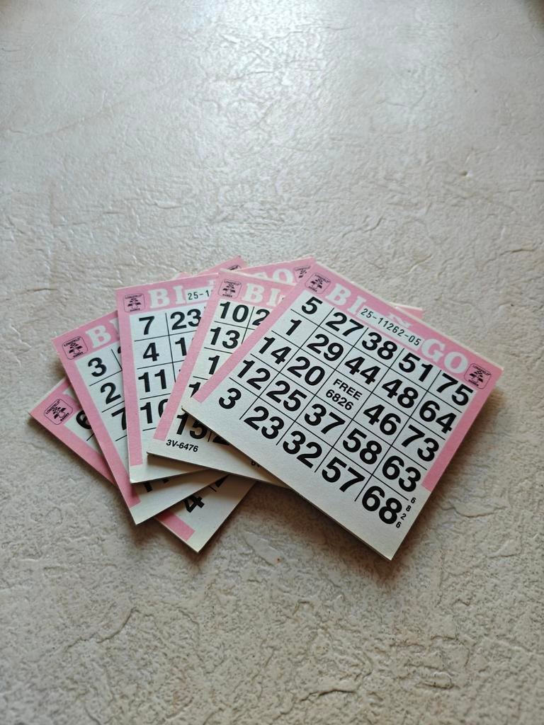 Nieuw: €2 voor een setje van 5 Bingo boekjes bingokaarten, Ophalen, Minder dan 500 stukjes, Nieuw