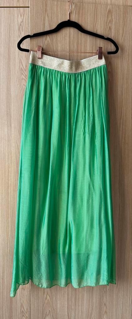 Maxi rok Laltra storia (maat s), Kleding | Dames, Rokken, Zo goed als nieuw, Maat 36 (S), Groen, Onder de knie, Ophalen of Verzenden