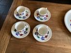 Boerenbont espresso kop en schotel, Ophalen of Verzenden