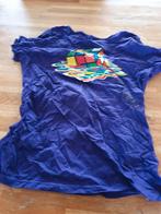 Paars T-shirt met Rubik's Kubus Print, Maat 48/50 (M), Paars, Ophalen of Verzenden, Unknown