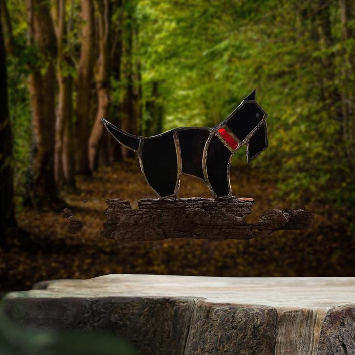 Doggy. Glas in lood/tiffany. Uniek, Huis en Inrichting, Woonaccessoires | Overige, Nieuw, Ophalen of Verzenden