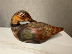 Antieke houten eend - Decoratief object, Ophalen of Verzenden, Gebruikt