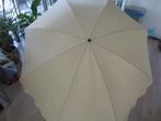 Madison Parasol Las Palmas met knik Ecru 200cm, Tuin en Terras, Parasols, Ophalen, 2 tot 3 meter, Zo goed als nieuw, Stokparasol