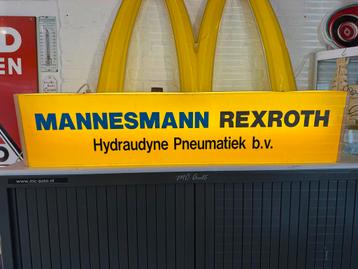 Vintage Mannesmann Rexroth Lichtbak Reclamebord Lamp Antiek beschikbaar voor biedingen