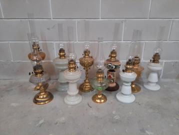 Collectie Oude Olielampen 10 stuks. beschikbaar voor biedingen