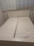 Tweepersoonsbed 180x200, Ophalen, Gebruikt, Wit, Tweepersoons